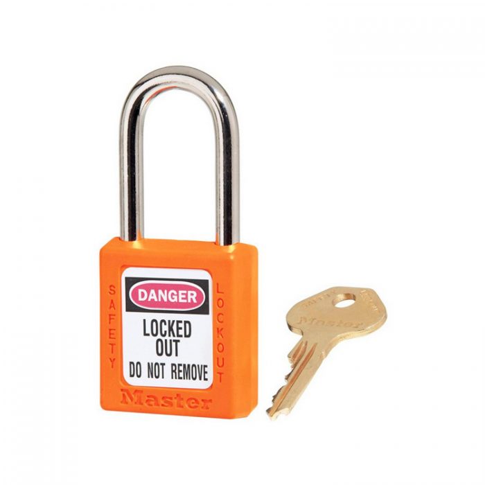 Lockout/tagout : hengelås oransje 10410ORJ : BSafe Systems AS