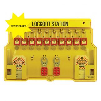 Lockout/tagout : Masterlock loto-skap standard 2 innhold 101483BP : Bsafe Systems AS