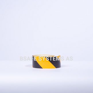 Merking : reflekterende tape sort/gul : 460531 : Bsafe Systems