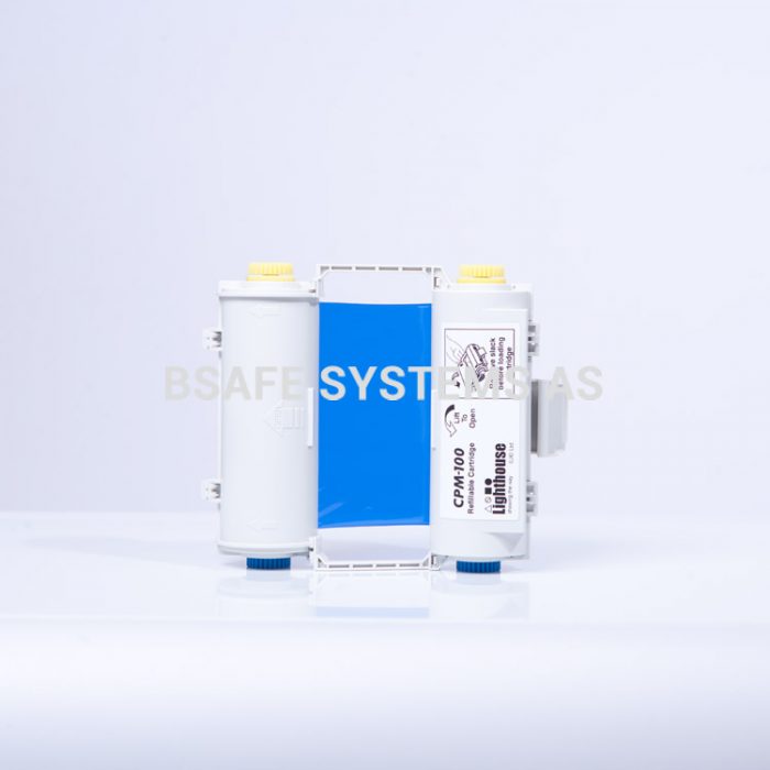 Fargebånd blå polyester med holder CPM-100 : CPMR43-RC : Bsafe Systems AS
