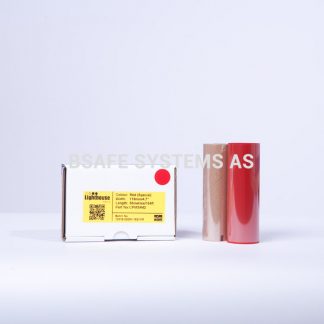 Fargebånd refill CPM-100 polyester rød : Bsafe Systems AS