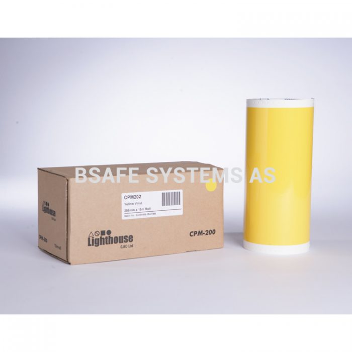 Vinylfolie CPM-200 gul : Bsafe Systems AS