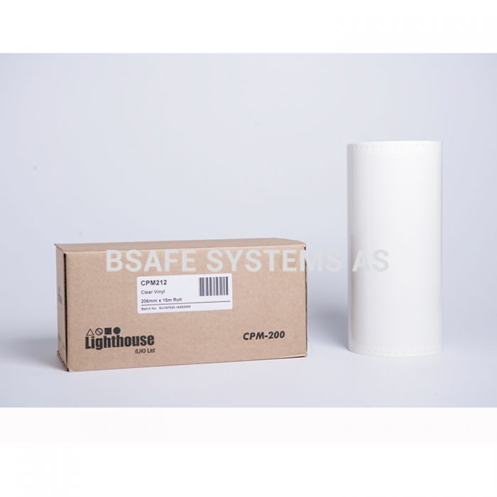 Vinylfolie CPM-200 klar : BSafe Systems AS