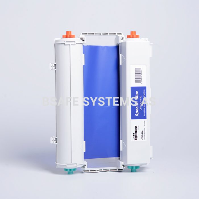 Fargebånd blå CPM-200 : Bsafe Systems AS