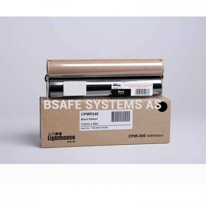 Fargebånd refill CPM-200 standard Sort : Bsafe Systems AS