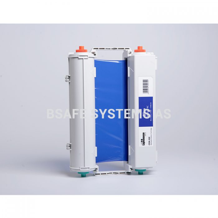 Fargebånd CPM-200 standard Blå : Bsafe Systems AS