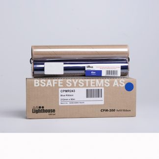 Fargebånd refill CPM-200 standard Blå : Bsafe Systems AS