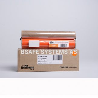 Fargebånd refill CPM-200 standard Oransje : Bsafe Systems AS