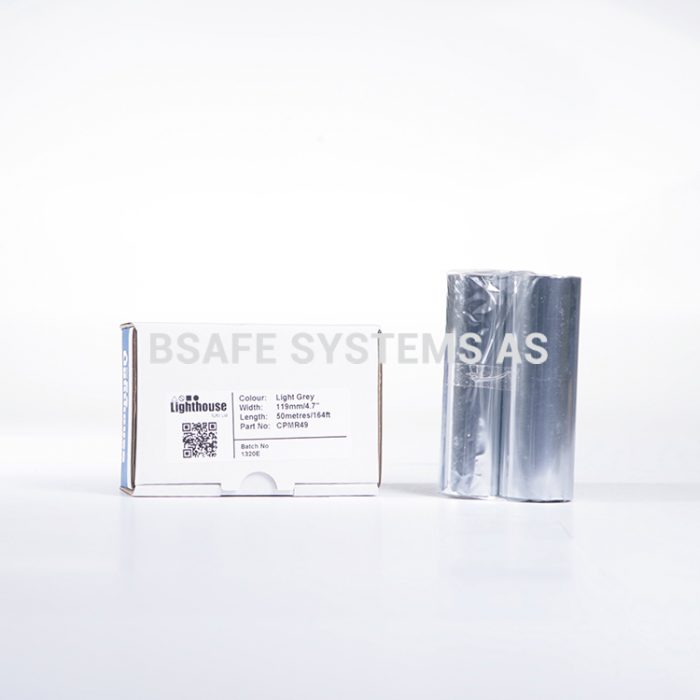 Fargebånd refill CPM-100 vinyl lys grå CPMR49 : Bsafe Systems AS
